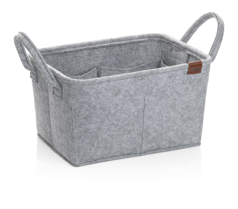 KELA Kôš Fay 35x25 cm filc svetlo šedá KL-24462