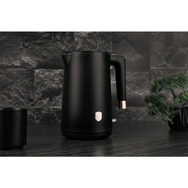 BERLINGERHAUS Rychlovarná konvice s dvojitou stěnou Black Rose Collection BH-9578