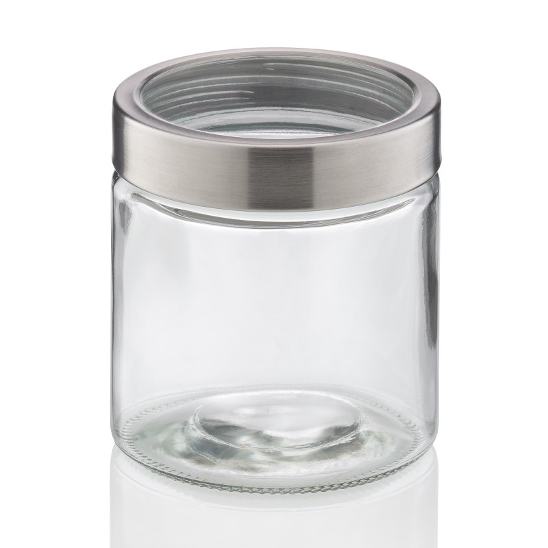 KELA Dóza na potraviny Kara sklo transparentní 12,0cm 11,0cm 0,8l KL-15294