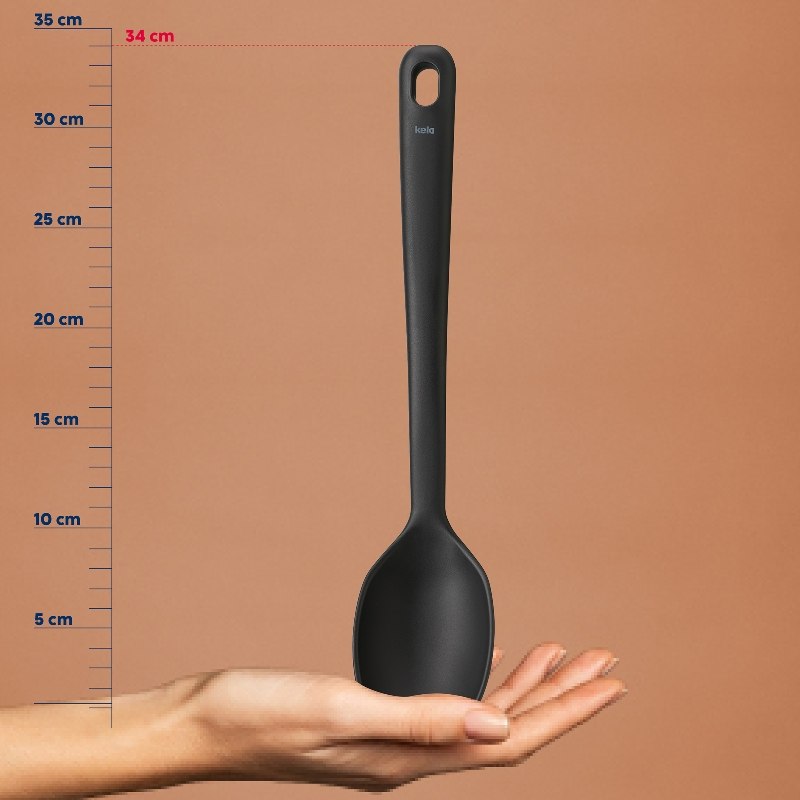 KELA Servírovací lžíce Apart plast černá KL-12634