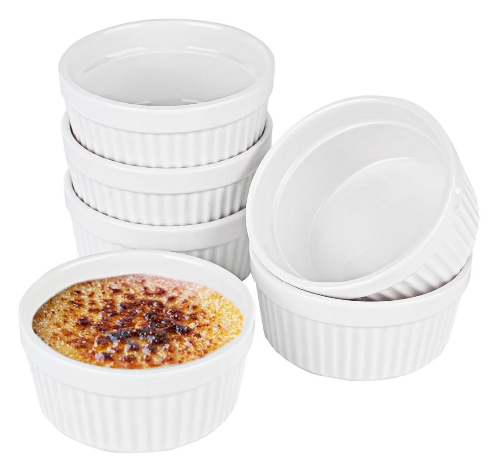 HIT Creme Brulée zapékací miska suflé sada 6 ks bílá 12 x 5 cm HT-24302129 - thumb (3)