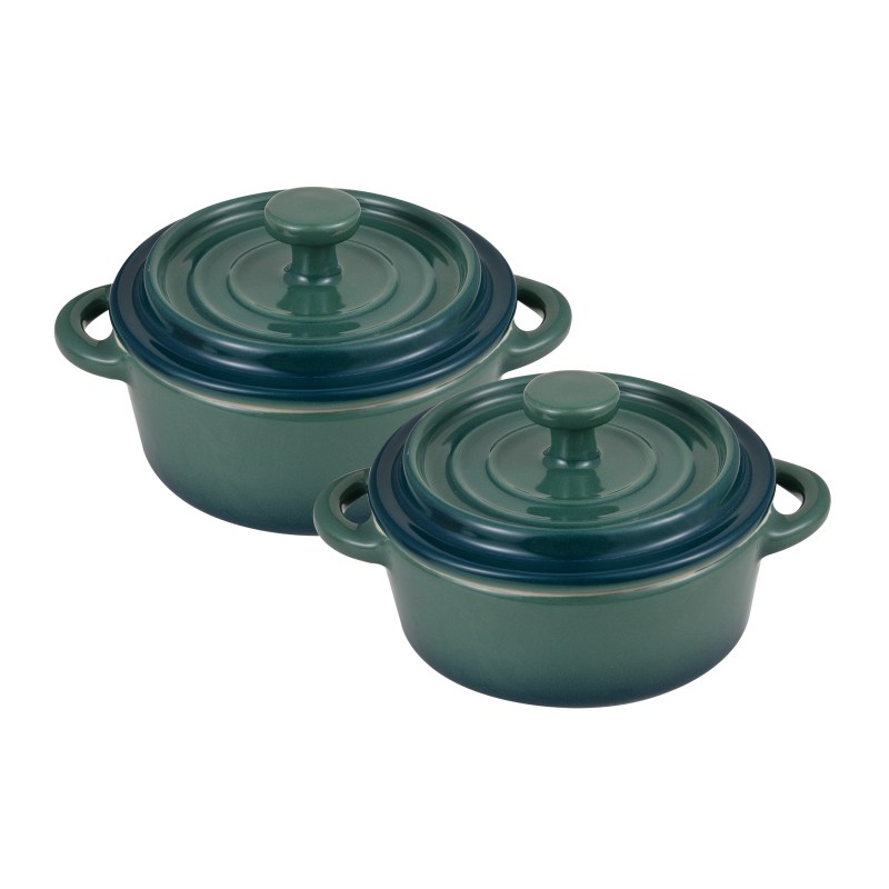 Product detail of BERGNER Zapékací miska s poklicí kamenina EXCALIBUR sada 2 ks zelená BG-13366-GR