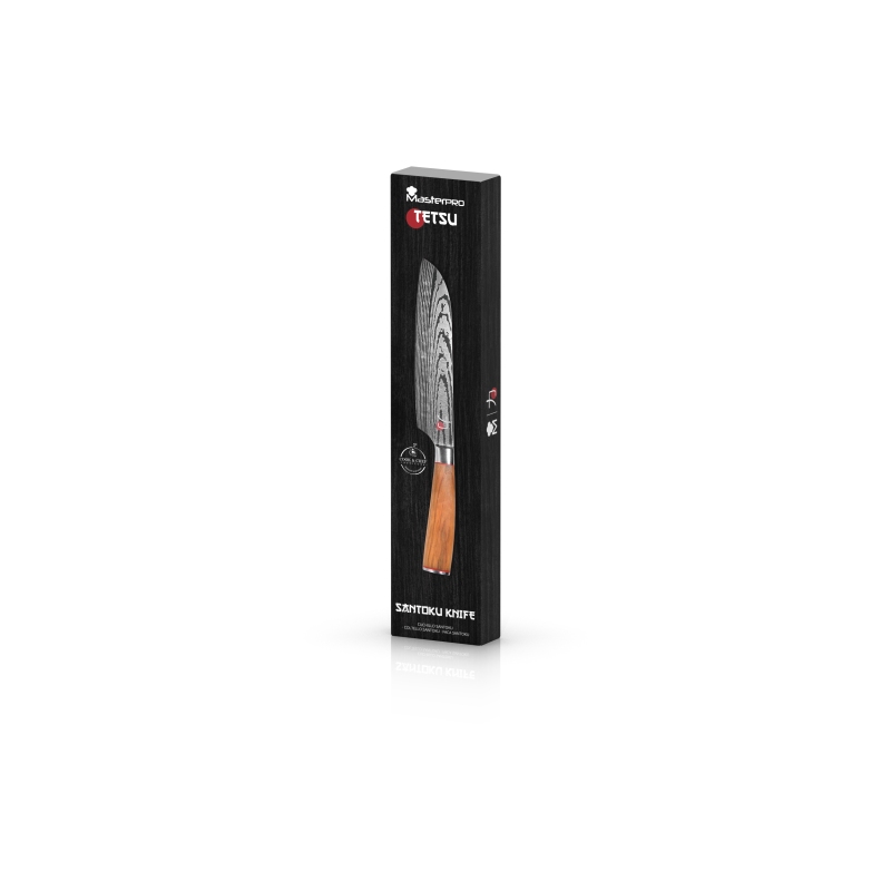 MASTERPRO Nůž Santoku TETSU 17,5 cm nerez dřevo BGMP-4168 - thumb (2)
