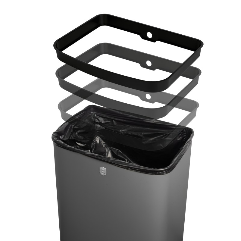 BERLINGERHAUS Bezdotykový odpadkový koš na senzor 60 l Antracit Collection BH-9798