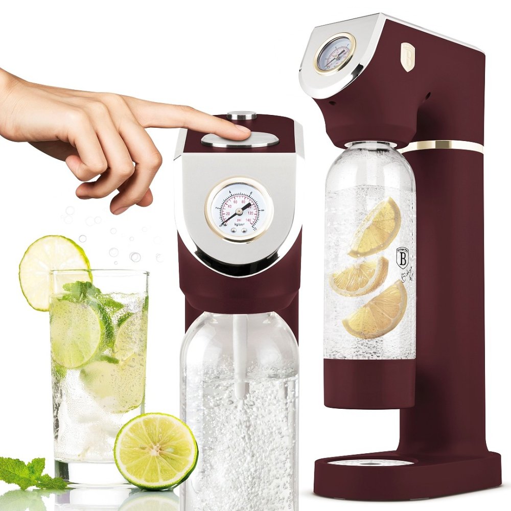 BERLINGERHAUS Výrobník sody SODABAR + 2 lahve Leonardo Collection BH-8555