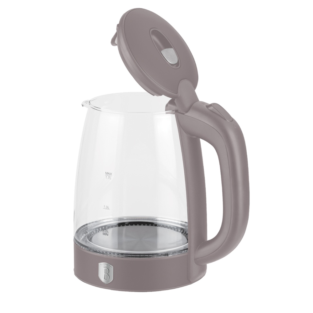 BERLINGERHAUS Rychlovarná konvice skleněná 1,7 L Taupe Collection BH-9814