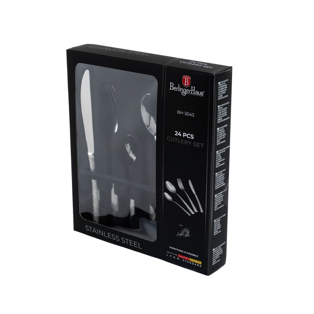 BERLINGERHAUS Sada příborů 24 ks nerez leštěný povrch BH-3043