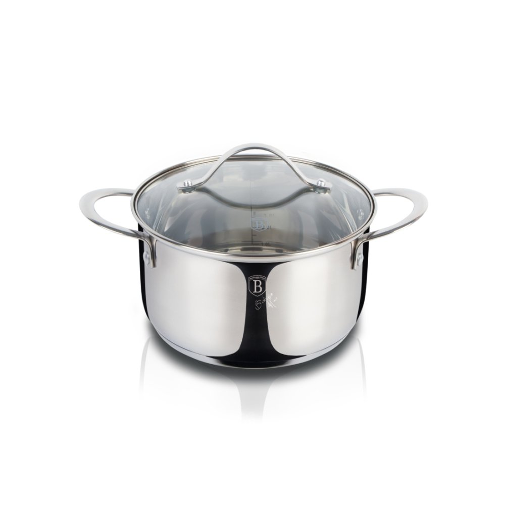 BERLINGERHAUS Hrnec s poklicí 16 cm nerez Silver Jewellery BH-6585