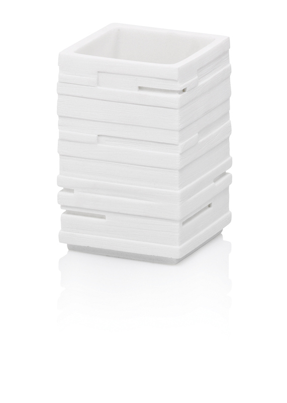 KELA Hrnček Posidon polyresin biela KL-24005