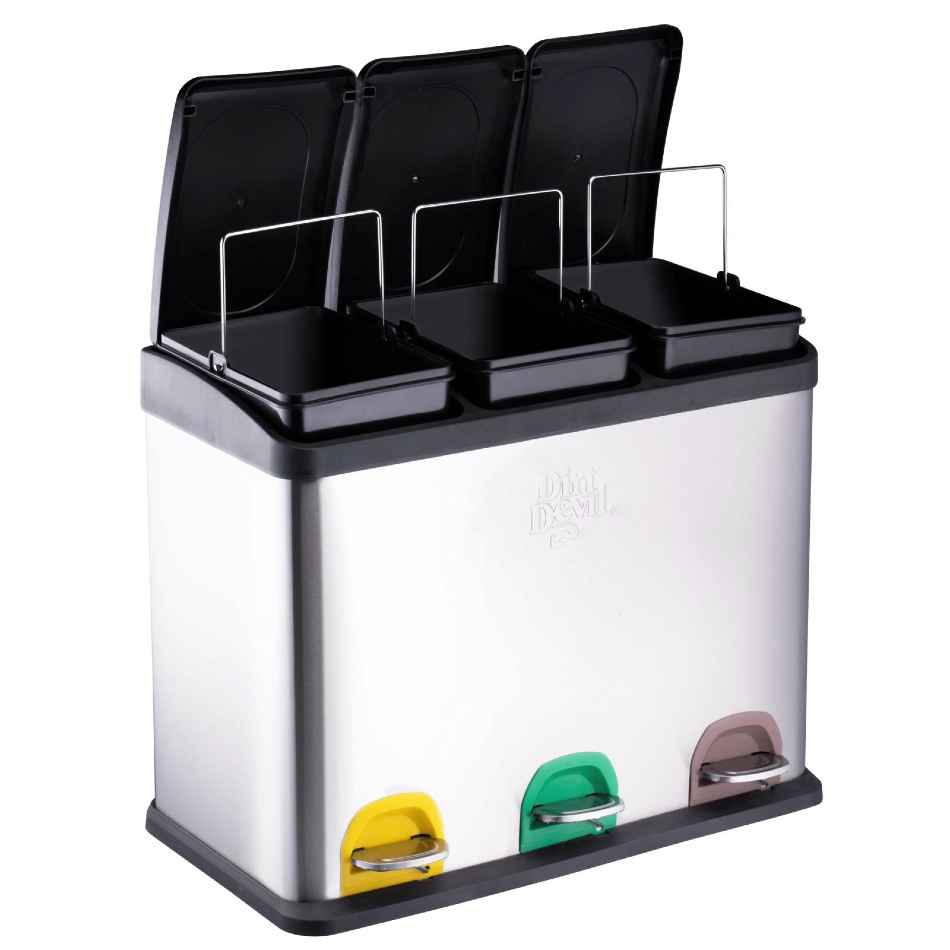 DIRT-DEVIL Odpadkový koš na tříděný odpad 3 x 15 l ED-249508