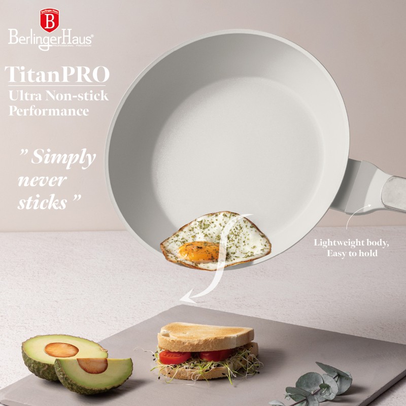 BERLINGERHAUS Sada pánví s titanovým povrchem 3 ks Sahara Marble Collection BH-8399