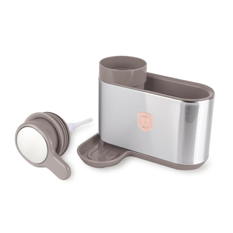 BERLINGERHAUS Dávkovač na jar s držákem 2 v 1 Taupe Collection BH-8930