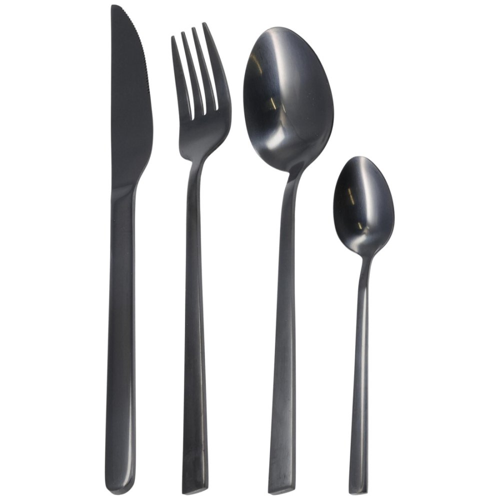 EXCELLENT HOUSEWARE Sada příborů nerez 16 ks černá KO-CC4101060