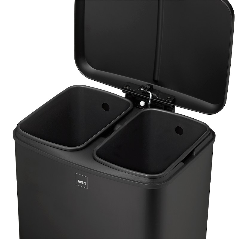 KELA Odpadkový kôš DAVINO 12 l biela KL-10904