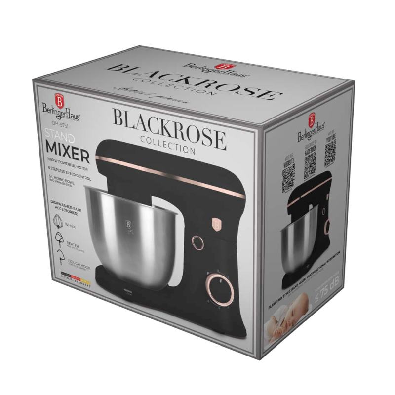 BERLINGERHAUS Kuchyňský robot 1500 W Black Rose Collection BH-9751