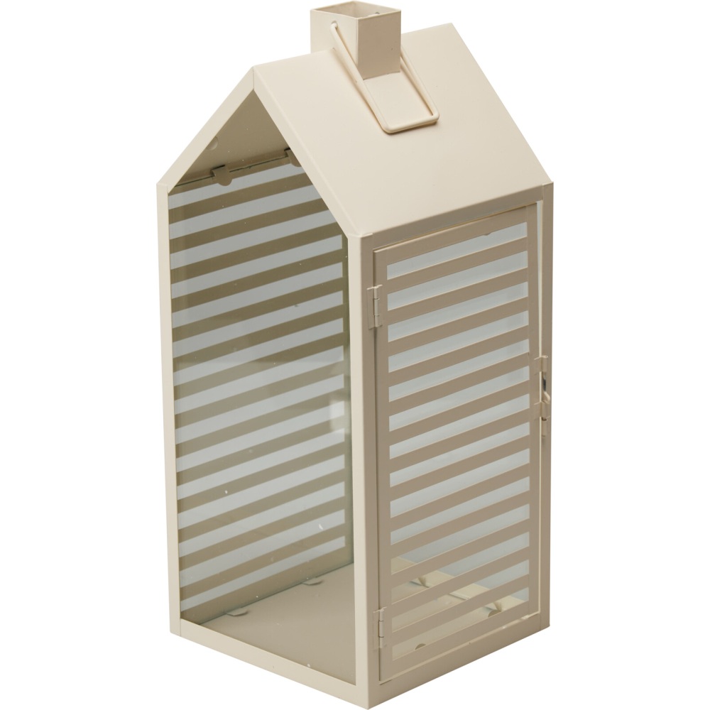 PROGARDEN Lucerna kovová sada 2 ks 18 / 14 cm bílá KO-NB1251550