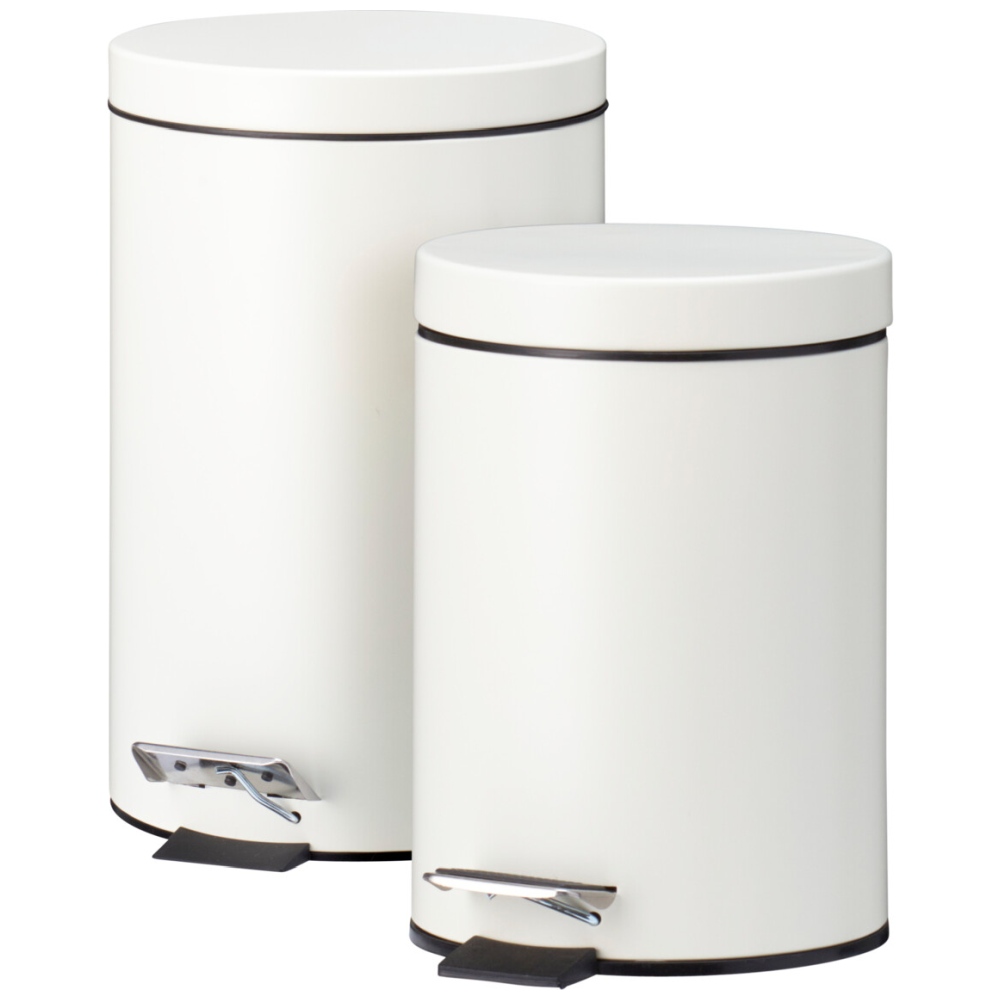 EXCELLENT HOUSEWARE Odpadkový koš pedálový 12 a 3 l krémová KO-C88000070