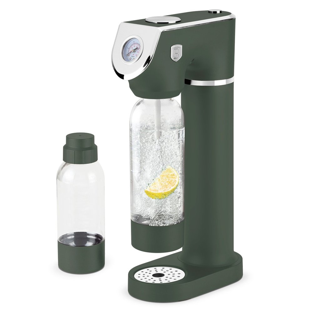 BERLINGERHAUS Výrobník sody SODABAR + 2 lahve Matte Green Collection BH-9785