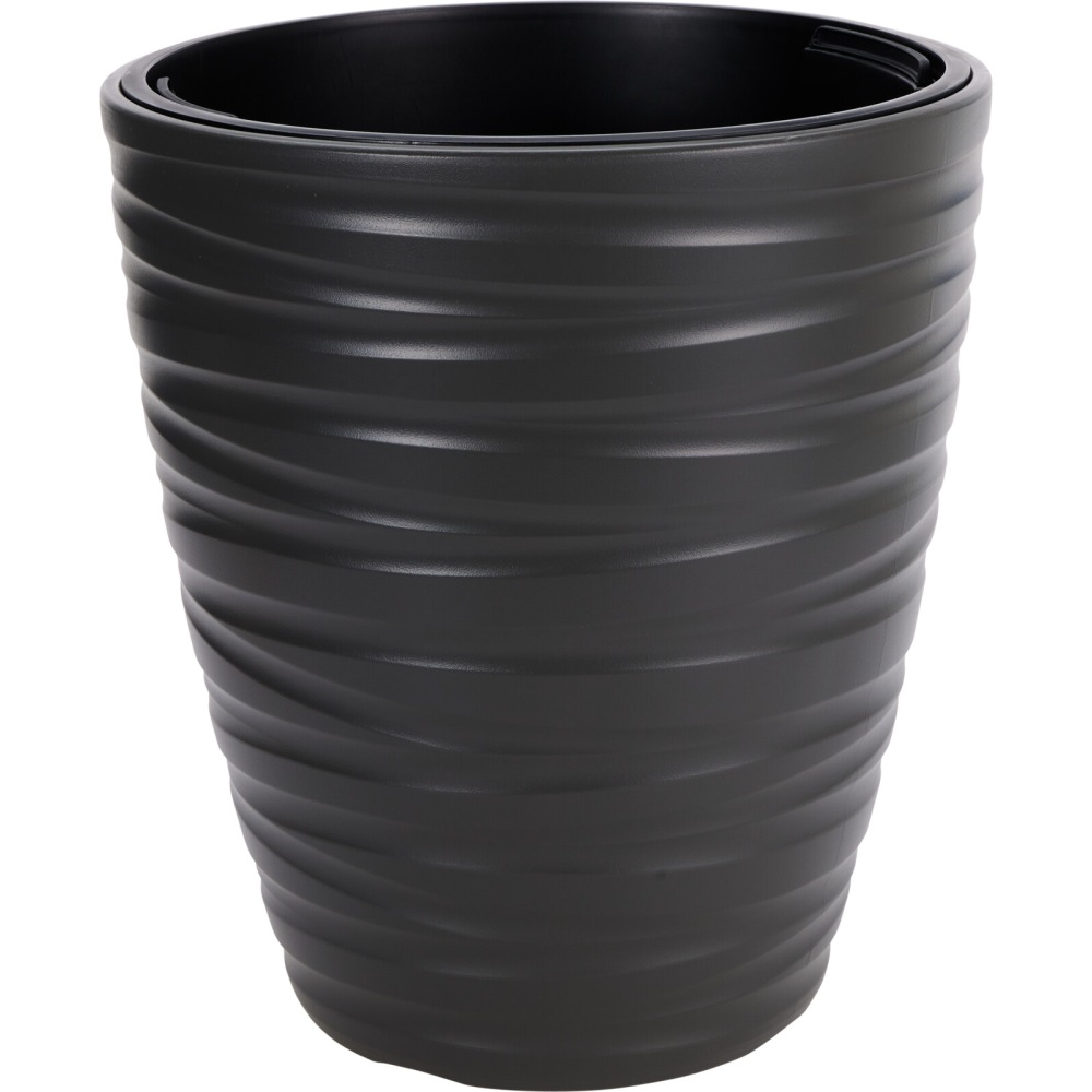 PROGARDEN Květináč plastový 37,5 x 41,9 cm tmavě šedá KO-Y89300860