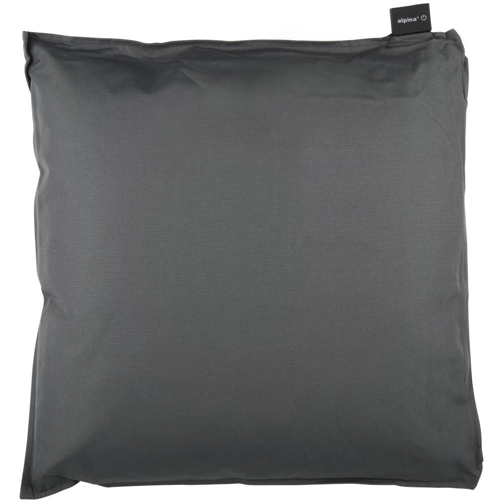 ALPINA Elektrický vyhřívaný polštář USB 40 x 40 x 14 cm tmavě šedá ED-244057