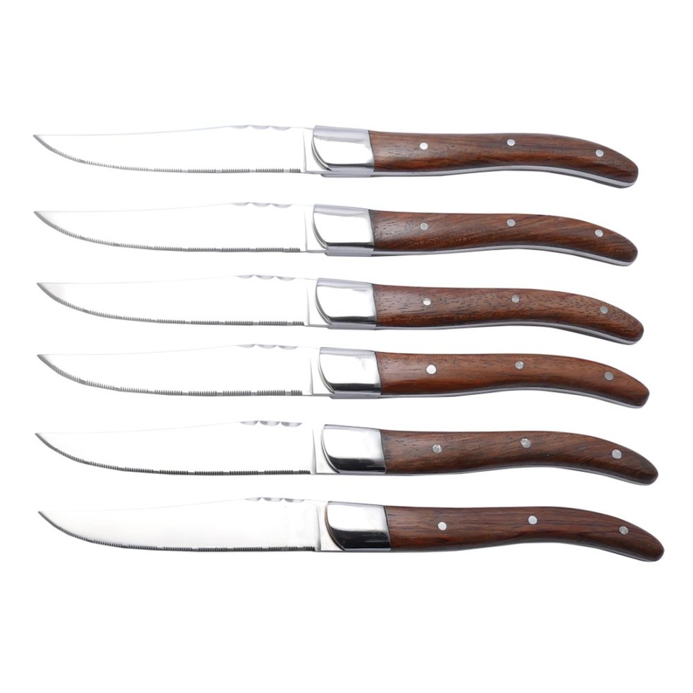 BERLINGERHAUS Sada steakových nožů 6 ks hnědá rukojeť Laguiole Collection BH-2439