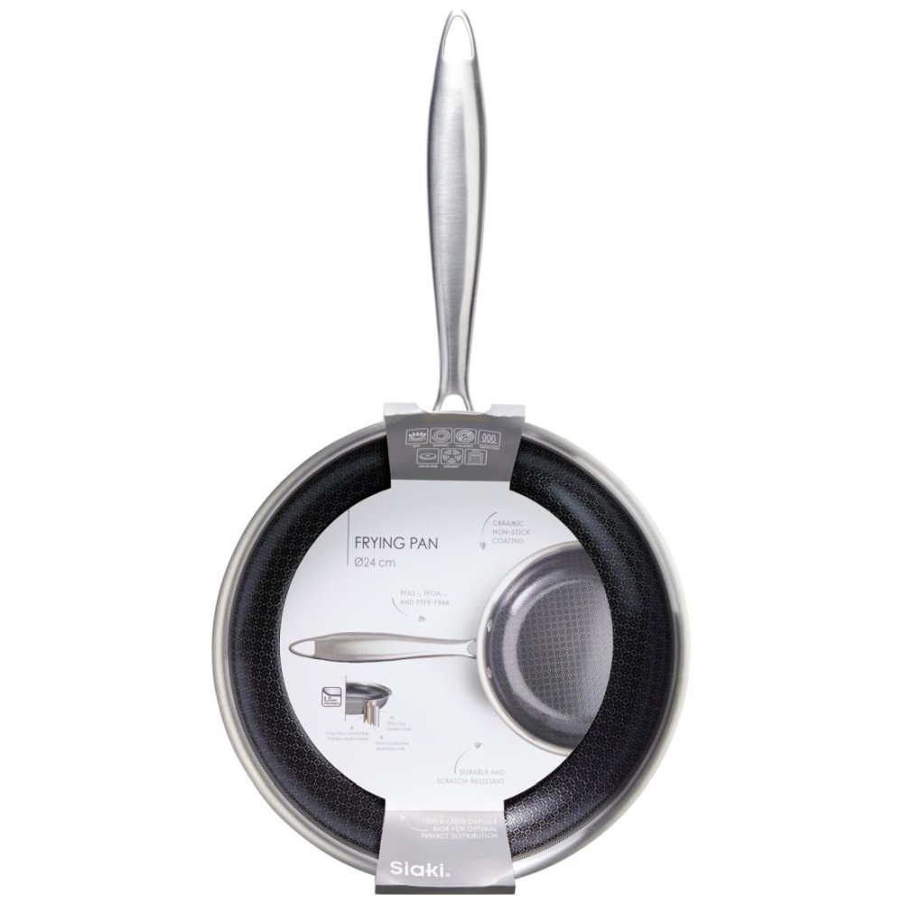 SIAKI HUISHOUD Pánev nerezová s nepřilnavým povrchem 24 cm KO-C85000460