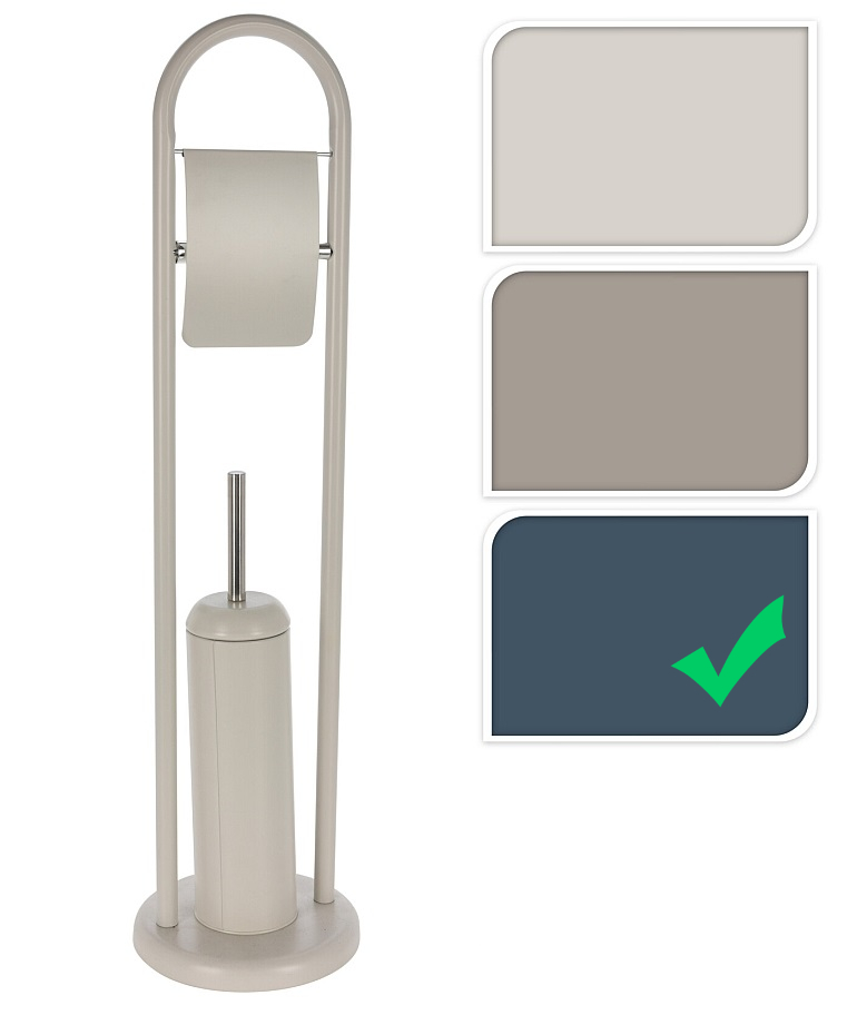 EXCELLENT HOUSEWARE WC sada + štětka EXCELLENT 80 cm tmavě modrá KO-106000250modr