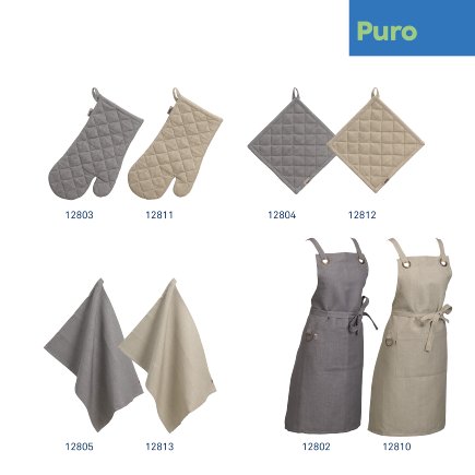KELA Podložka pod hrniec Puro 55% bavlna/45% ľan šedý 20,0x20,0cm KL-12804
