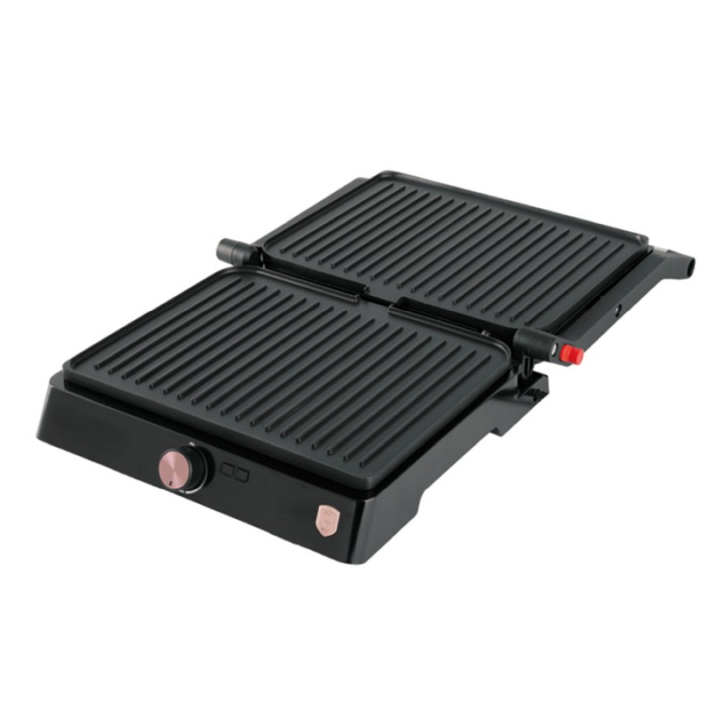 BERLINGERHAUS Elektrický kontaktní gril s nepřilnavým povrchem Black Rose Collection BH-9492
