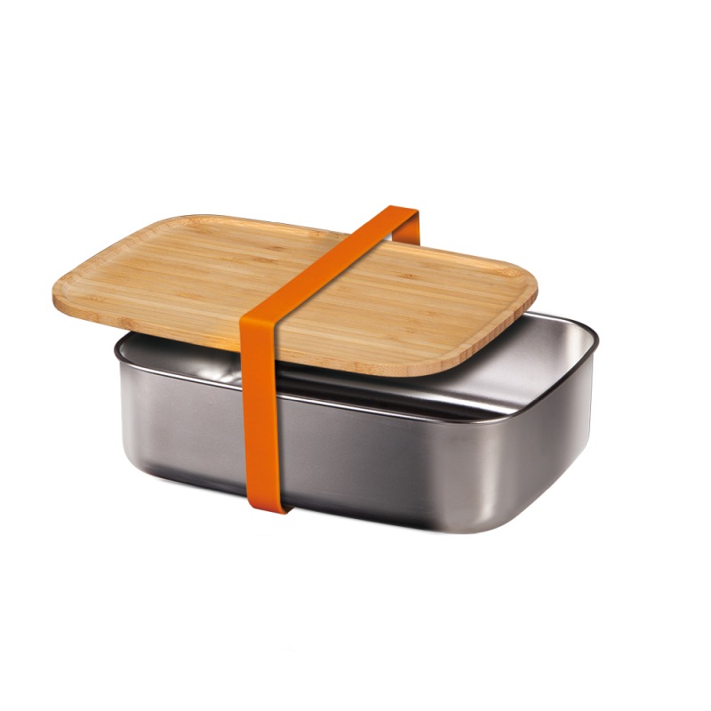 BERLINGERHAUS Svačinový box s bambusovým víkem, nerezová ocel BH-7207