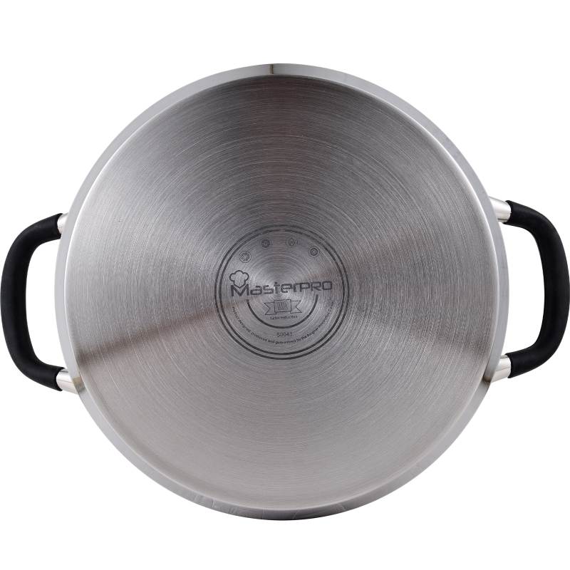 MASTERPRO Hrnec s poklicí nerez FOODIES 24 cm 5 litrů BGMP-1502-BK - thumb (3)