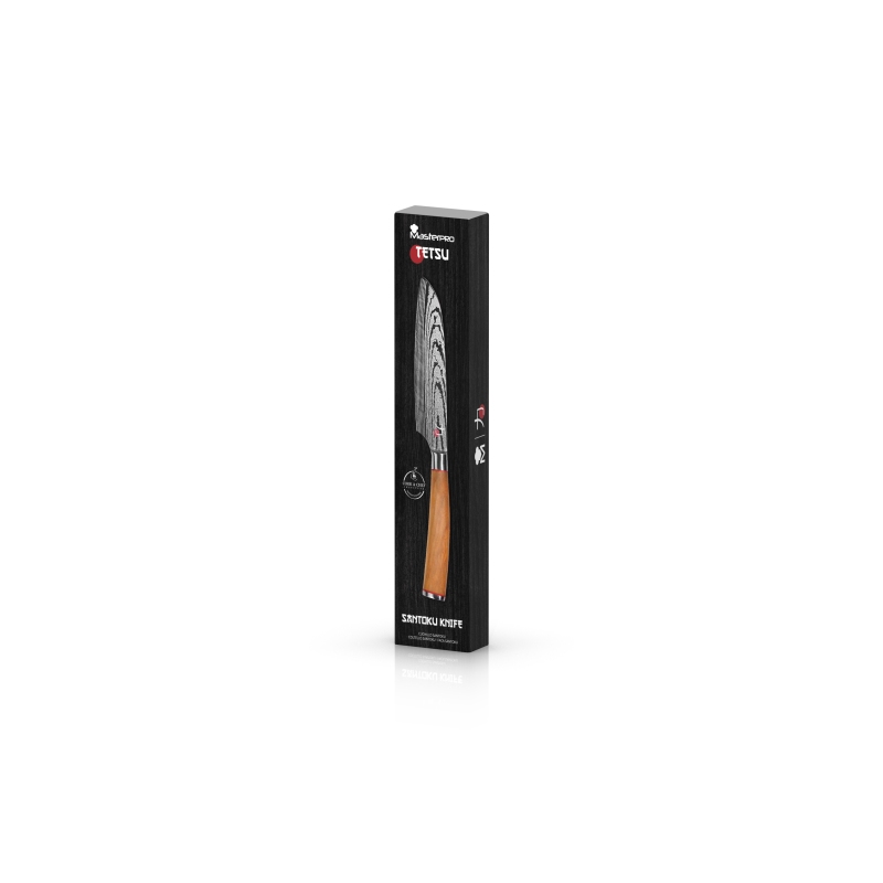 MASTERPRO Nůž Santoku TETSU 12,5 cm nerez dřevo BGMP-4169 - thumb (2)
