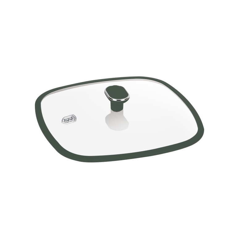 BERLINGERHAUS Pánev grilovací s titanovým povrchem a poklicí 28 cm Matte Green Collection BH-8162