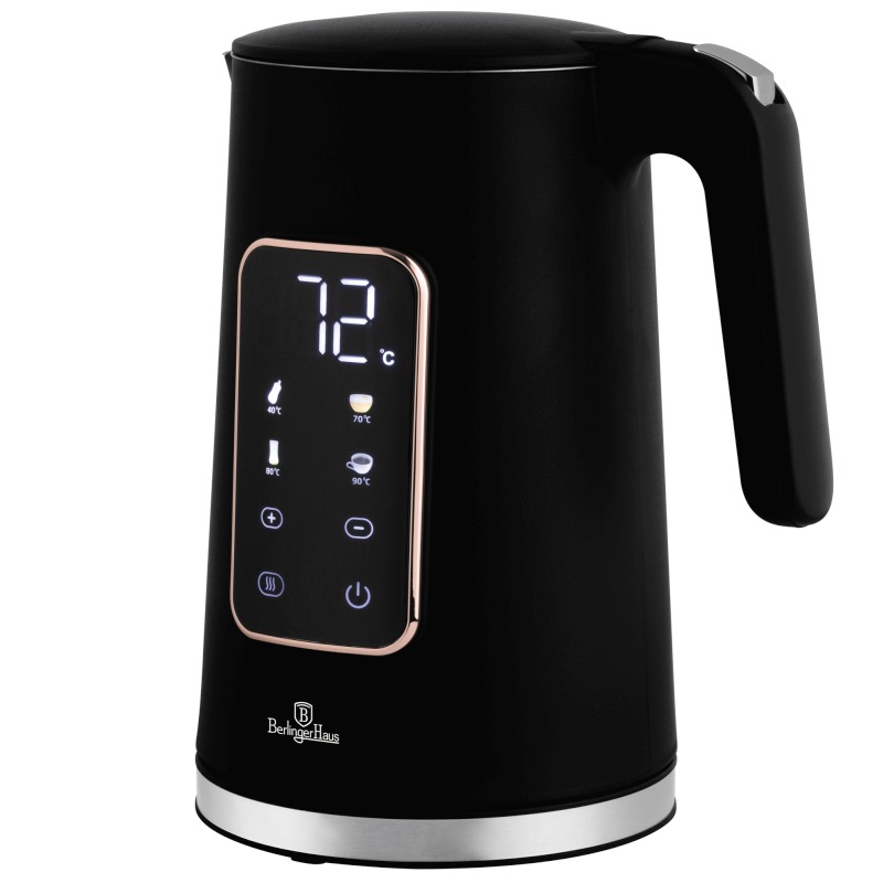 BERLINGERHAUS Rychlovarná konvice 1,7 l 2200W digitální, Black Rose Collection BH-9674