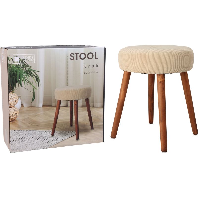 H & S COLLECTION Stolička 34x45 cm bílá KO-AAE340010
