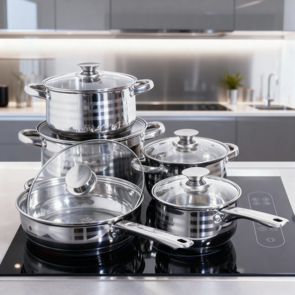 BLAUMANN Sada nádobí nerez 10 ks Jumbo Gourmet line BL-1637