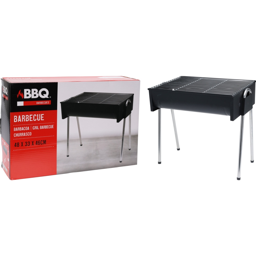 BBQ Gril na dřevěné uhlí hranatý 44 x 32 cm KO-C83000330
