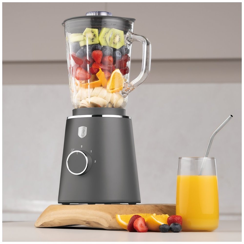 BERLINGERHAUS Stolní mixér 1000 W se skleněnou nádobou 1,5 l Antracit Collection BH-9820