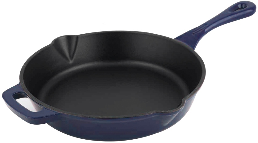 CS KOCHSYSTEME Pánev litinová se smaltovaným povrchem ALPEN 26 cm modrá CS-079673