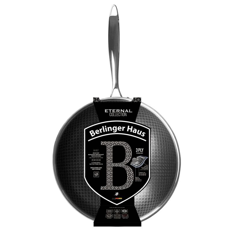 BERLINGERHAUS Pánev WOK s nepřilnavým povrchem 28 cm Eternal Collection BH-8507