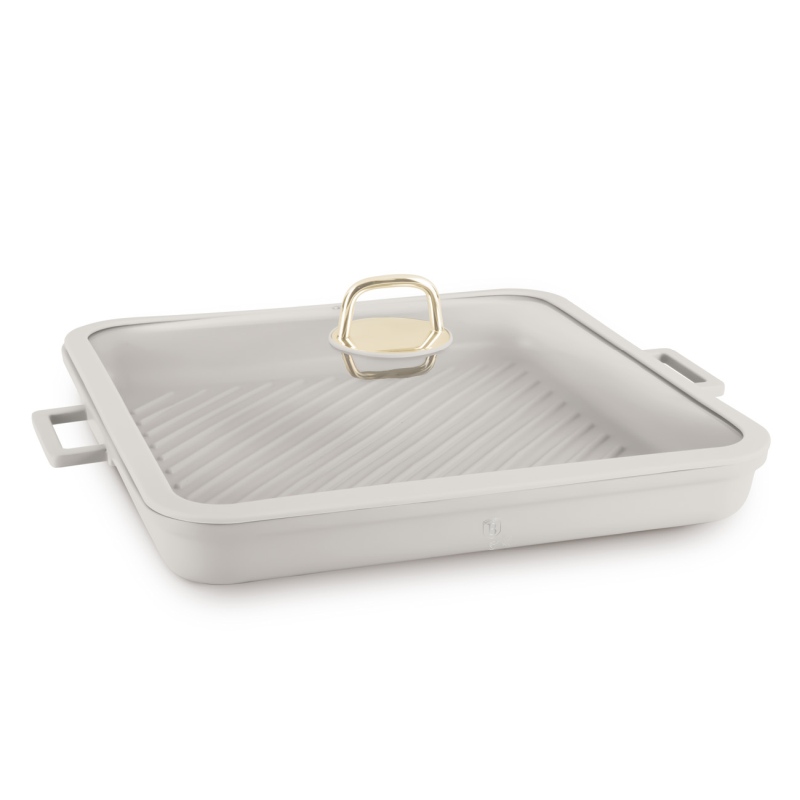 BERLINGERHAUS Pánev grilovací s titanovým povrchem a poklicí 34 cm Sahara Collection BH-7790