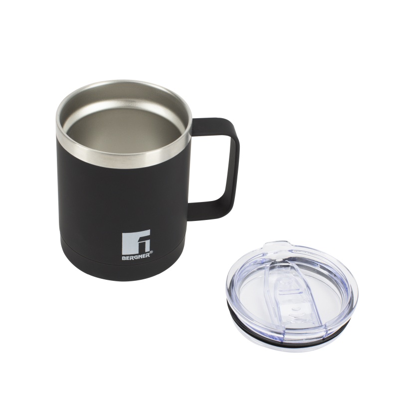 Bergner Termohrnek 350 ml nerez černá BG-37788-BK