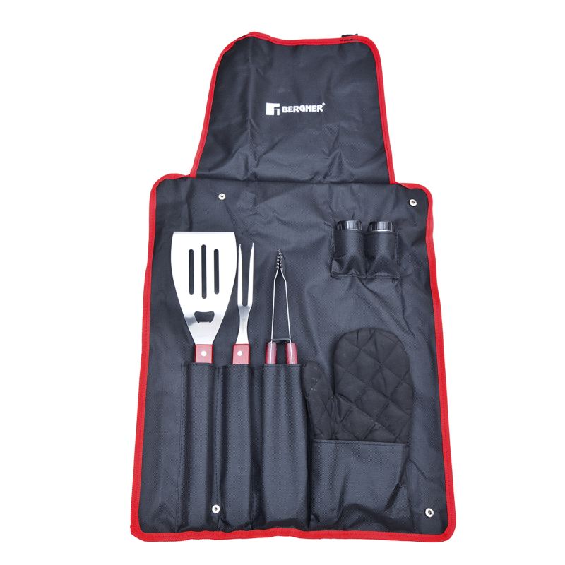 BERGNER Zástěra grilovací s nářadím sada 7 ks BG-40230-MM