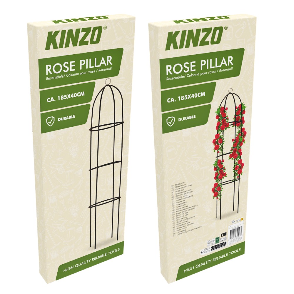 KINZO Zahradní oblouk na růže a popínavé rostliny sloup 185 x 40 cm ED-230498 - thumb (3)