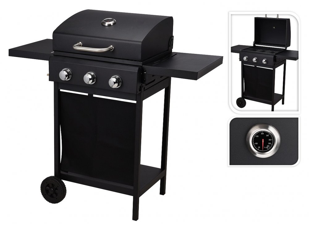 PROGARDEN Plynový gril VAGGAN PRE 3 horáky KO-X88000020