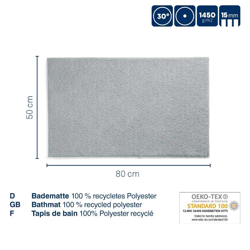 KELA Koupelnová předložka Maja 80x50 cm polyester písková béžová KL-23535