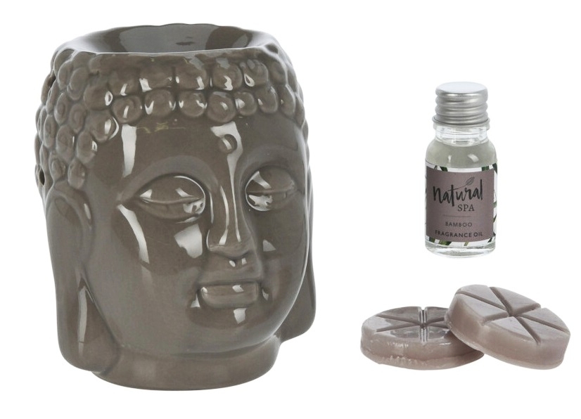 HOMESTYLING Aroma lampa sada 4 ks SPA BUDDHA hnědá KO-CC5062040hned
