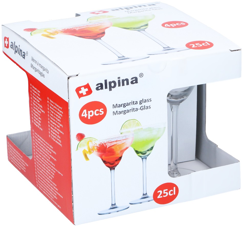 ALPINA Sklenice na margaritu a koktejly 250 ml sada 4 ks ED-249632 - thumb (1)