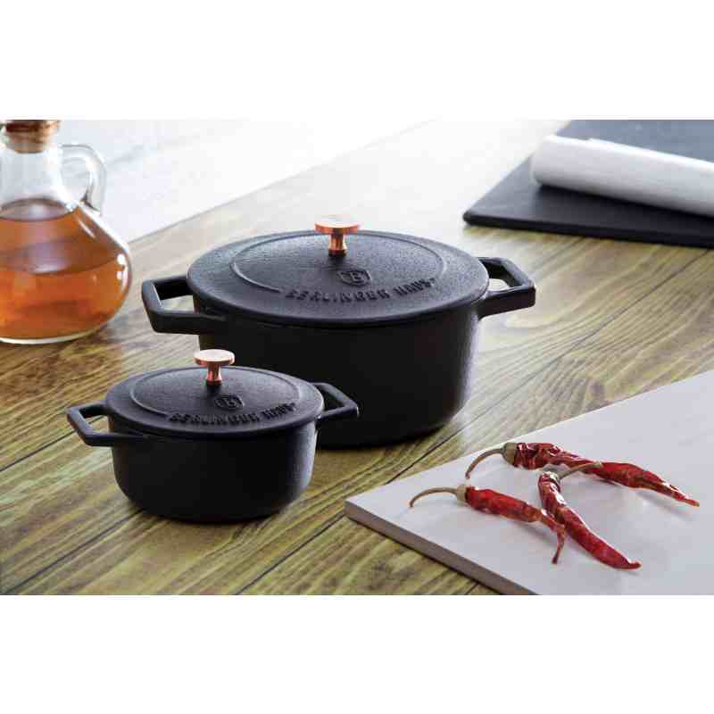 BERLINGERHAUS Pekáč litinový s poklicí 12 cm Black Rose Collection BH-6490 - thumb (7)