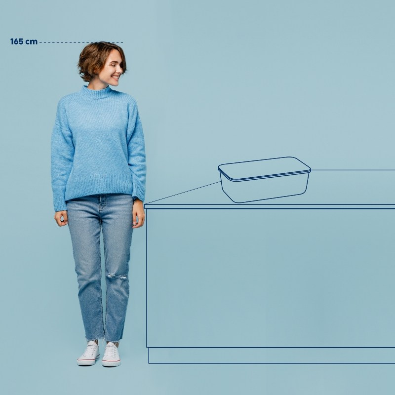 KELA Chlebník Apart plast / dřevo bílá KL-12638